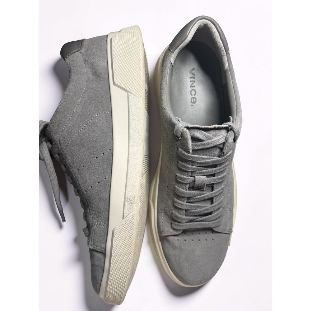 VINCE Brady-B Men's Size 8.5 Suede Gray (Smoke SU) Sneakers EUC - Picture 6 of 10